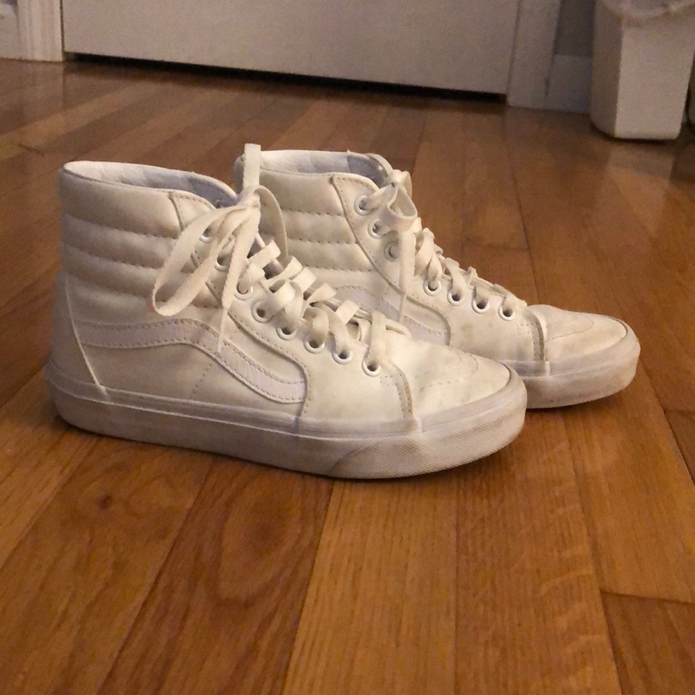 White hightop vans